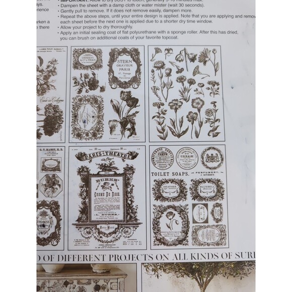 Iron Orchid Designs IOD - Floriography Paint Inlay - Picture 5 of 6